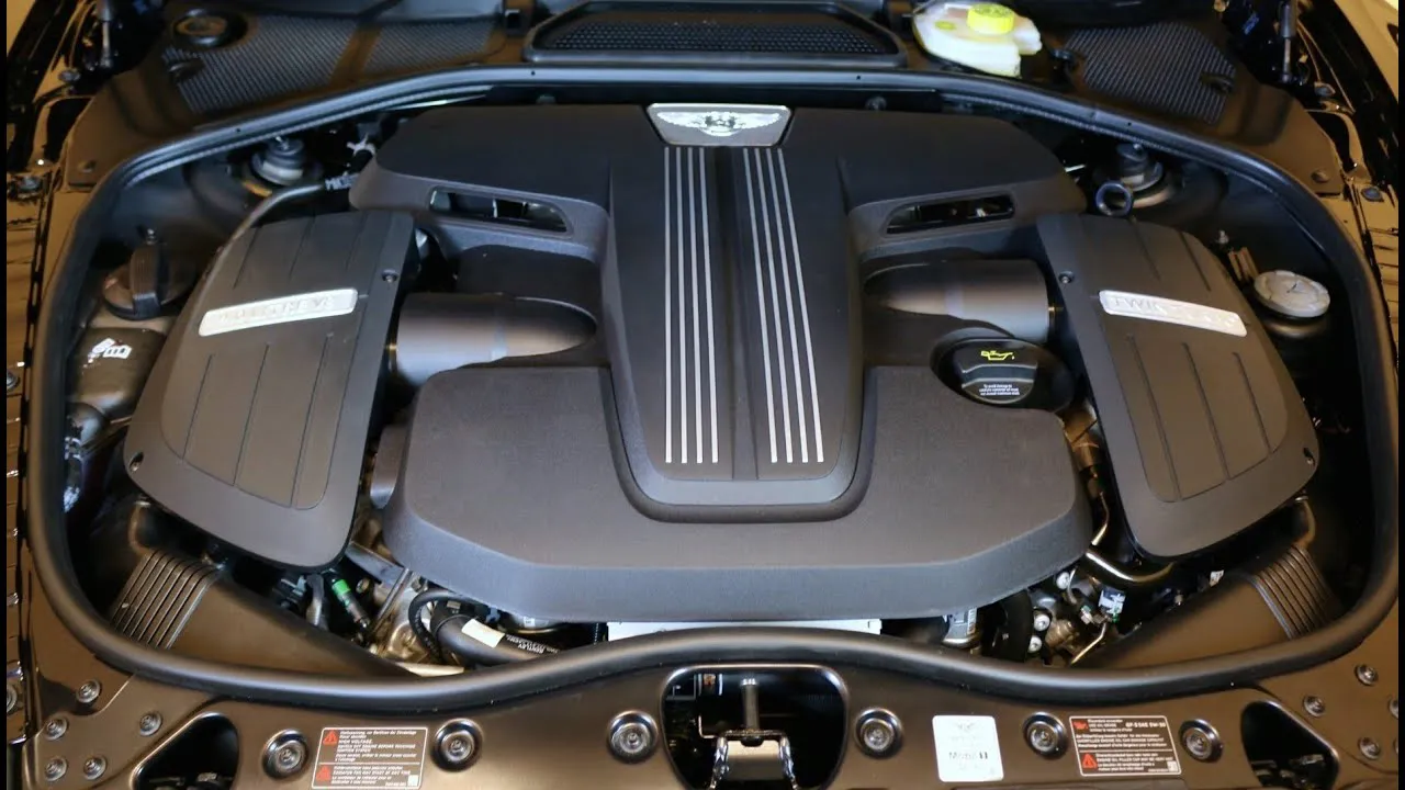 Bentley engine compartment view